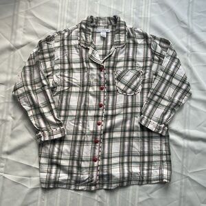 Vintage Earth Angels School Cottagecore Button-down Shirt Medium Plaid Flannel